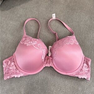 Victoria’s Secret Perfect Shape Lace Trim Push Up Bra 38B - Dusk Mauve